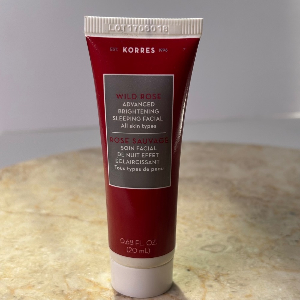 Korres Wild Rose Sleeping Facial 0.68oz Advanced Brightening Night Mask Cream